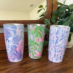 Lilly Pulitzer Bundle of 3 Tumblers